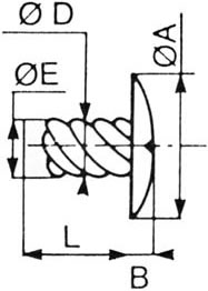 rivet SIM assemblage male